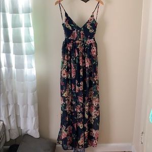 BRAND NEW maxi open back floral dress